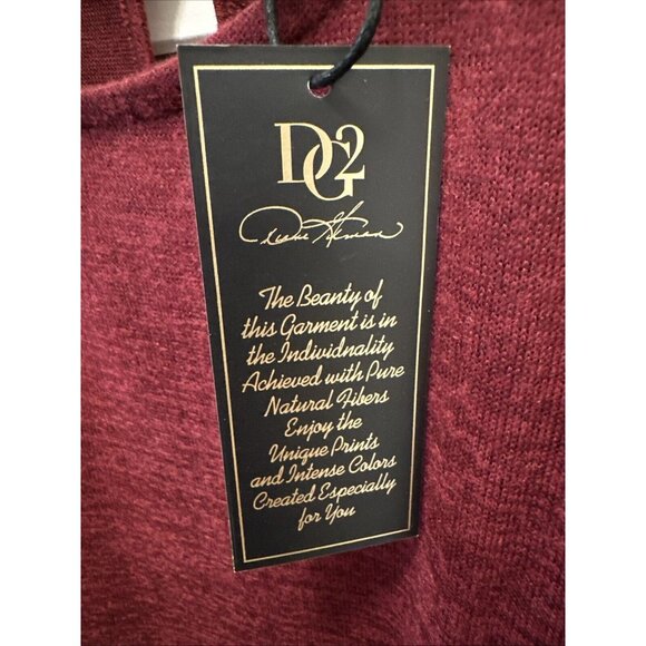 NEW DG2 Diane Gilman Shirt Top Ruffle Cold Shoulder Long Sleeve Size 3X Merlot - Picture 7 of 14